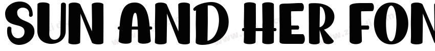 Sun and Her Font Reg字体转换